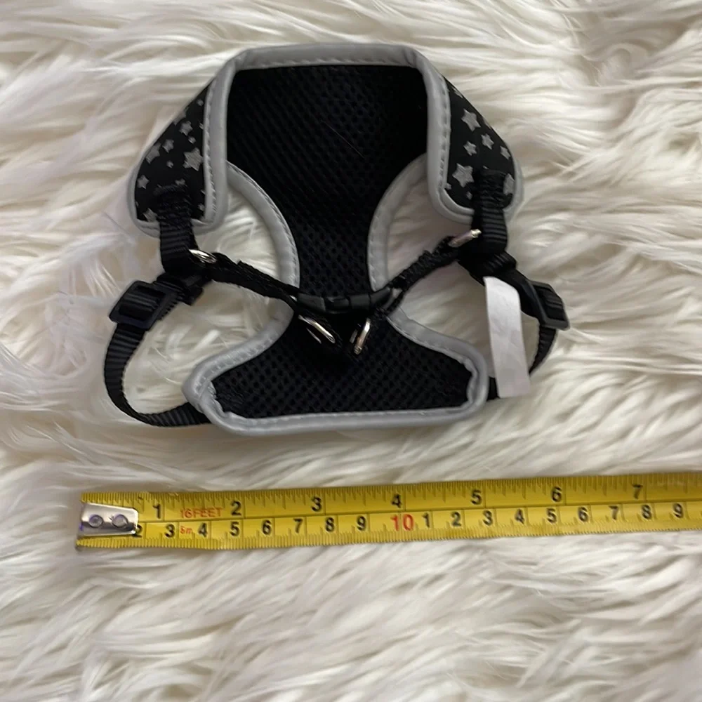 🐈‍⬛🖤Starry Black Reflective Cat/Kitten Harness NWOT